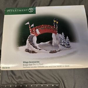 Bridge Over Icy Pond